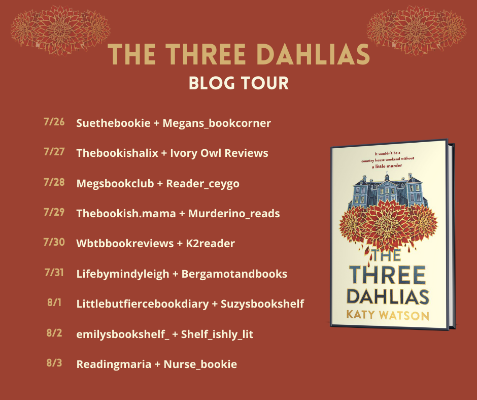 The Three Dahlias by Katy Watson #blogtour #bookspotlight #excerpt